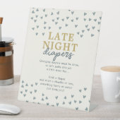 レイトナイトおむつリトルスウィートボーイハート 台座サイン (インサイチュ)