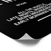 レイトナイトやる気を起こさせる引用文 ポスター (角)