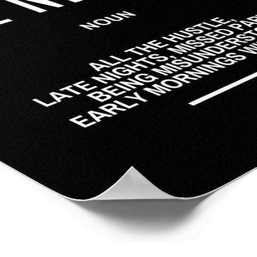 レイトナイトやる気を起こさせる引用文 ポスター (角)