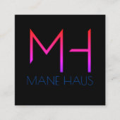 レイトナイトマイアミ スクエア名刺 (正面)