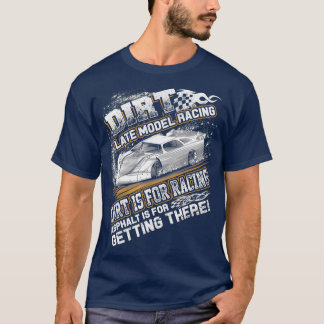 レイトモデル修正ダートトラックレーシングダート Tシャツ