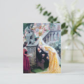 レイトンザキス中世の女キスをする性男 ポストカード (スタンド正面)