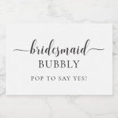 レイトンミニマルブリデスメイド提案ワきらめくイン スパークリングワインラベル (シングルラベル)