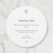 レイトンモダンミニマルポップ・アートのイトシャンパーニュメッセージカード フェイバータグ (裏面)