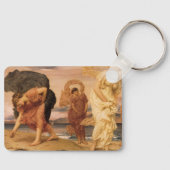 レイトン卿によって小石を拾うギリシャの女の子 キーホルダー (正面)