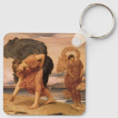 レイトン卿によって小石を拾うギリシャの女の子 キーホルダー (裏面)