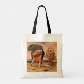 レイトン卿によって小石を拾うギリシャの女の子 トートバッグ (裏面)