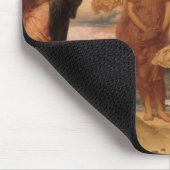 レイトン卿によって小石を拾うギリシャの女の子 マウスパッド (コーナー)