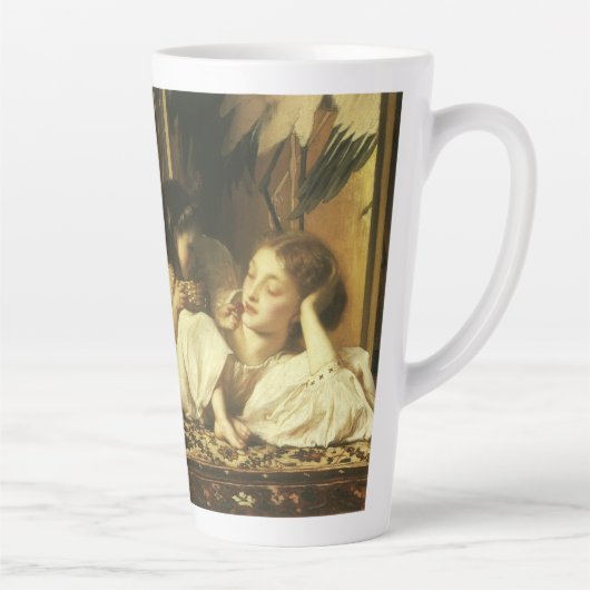 レイトン卿の母と子(別名さくらんぼ) カフェラテマグ (右)