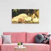 レイトン卿の母と子(別名さくらんぼ) キャンバスプリント (インサイチュ (リビング))