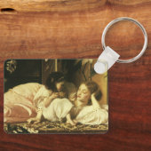 レイトン卿の母と子(別名さくらんぼ) キーホルダー (正面)