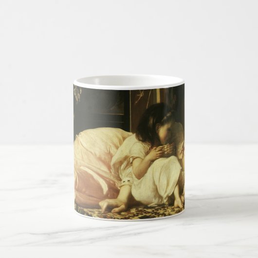 レイトン卿の母と子(別名さくらんぼ) コーヒーマグカップ (中央)