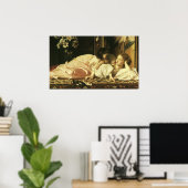 レイトン卿の母と子(別名さくらんぼ) ポスター (ホームオフィス)