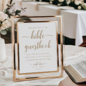 レイトン金ゴールド我々のバイブル結婚のゲストブックに署名 ポスター