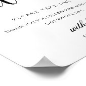 レイトン モダン ミニマル お礼看板 ポスター (角)