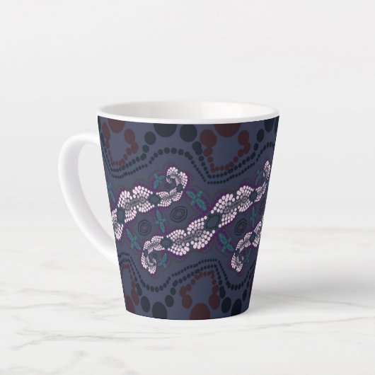 レイトMUGジメットデザイン2021 カフェラテマグ (左アングル)