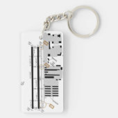 レイドヒルビュー空港図/タクシー図 キーホルダー (裏面)