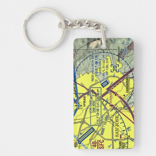 レイドヒルビュー空港図/タクシー図 キーホルダー (正面)