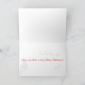 レイド・トナカイとメリークリスマスツリー シーズンカード (内部)