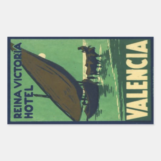 レイナビクトリアホテルバレンシア 長方形シール (正面)