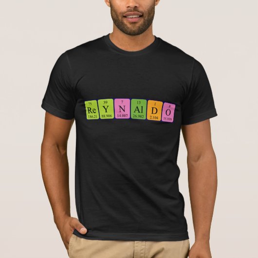 レイナルド周期表名のシャツ Tシャツ (正面)