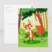 レイナードキツネ葉書 ポストカード (正面/裏面)