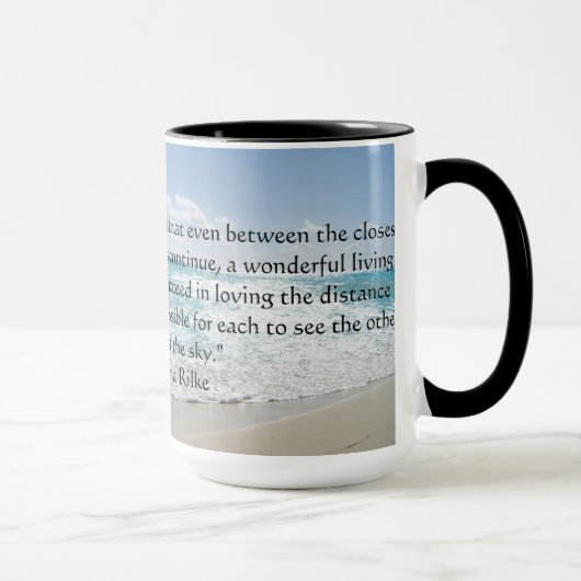 レイナーマリアリクラブ引用文コーヒーマグ マグカップ (右)