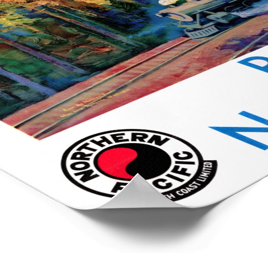 レイニア国立公園ヴィンテージのポスター復元 ポスター (角)