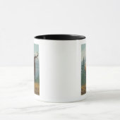 レイニア国立公園、ワシントンElkシーン マグカップ (中央)