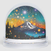 レイニア山とホタルが日の出に (正面)