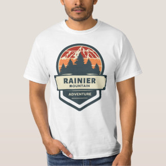 レイニア山のピーク登山とハイキングTシャツ Tシャツ
