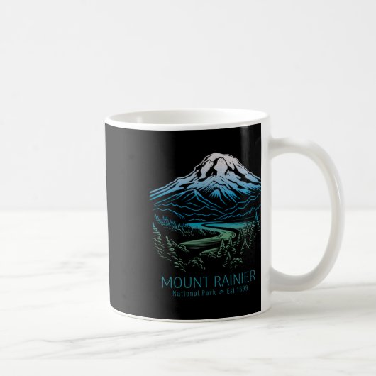 レイニア山国立公園 ハイキング キャンプ 登山 コーヒーマグカップ (右)
