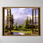 レイニエ山の窓を開ける ポスター (正面)