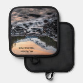 レイニエ山国立公園のお土産 鍋敷き (正面/裏面)