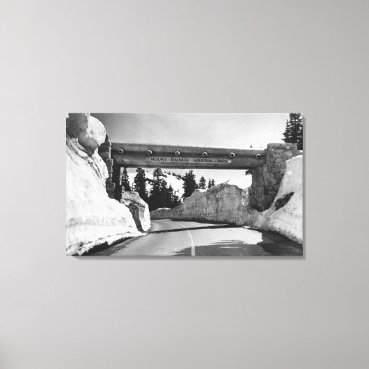 レイニエ山WAチノックパス山頂ナチス峠 キャンバスプリント (正面)