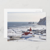 レイニスキルカ – アイスランド，ヴィーク・イ・ミーダル ポストカード (正面/裏面)