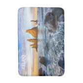 レイニスファラビーチ，アイスランド バスマット (正面縦)