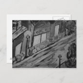 レイニーデイアットザカフェ – アートはがき ポストカード (正面/裏面)