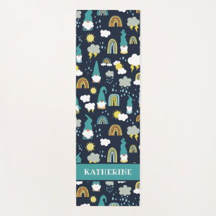 レイニーデイ格言ズレインボーキッズ ヨガマット