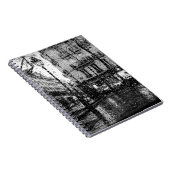 レイニー·イン·パリ|白黒 ノートブック (右側)