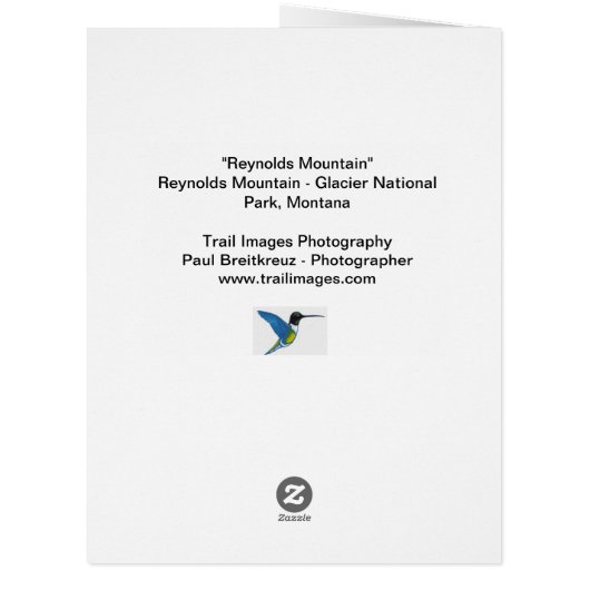 「レイノルズ山」 (裏面)