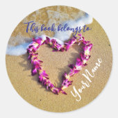 レイハートカスタマイズ可能なブックシール ラウンドシール (正面)