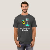 レイバーデーの週末目標 楽しいキャンプとビーチ Tシャツ (正面フル)