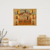 レイバートンハイワイヤジャグラーヴォードヴィルポスター ポスター (キッチン)