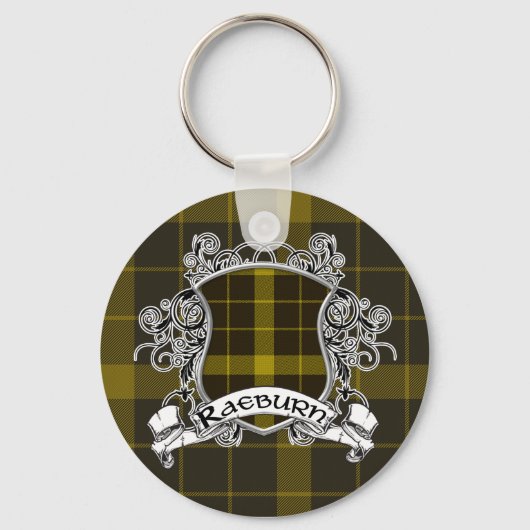 レイバーンタータンチェックシールド キーホルダー (正面)