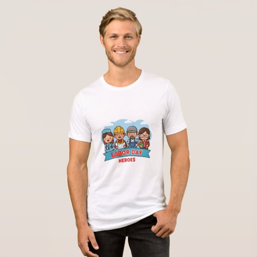 レイバー・デイの英雄たち トライブレンドＴシャツ (正面全面)