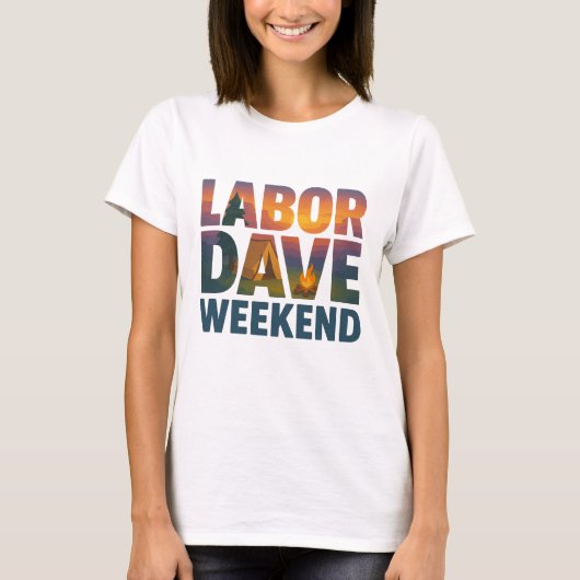 レイバー・デイヴ・ウィークエンド 女性用Tシャツ Tシャツ (正面)