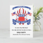 レイバー・デイ アメリカン・イーグル BBQ パーティー 招待状 (スタンド正面)
