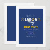 レイバー・デイ・パーティー 招待状 (正面/裏面)