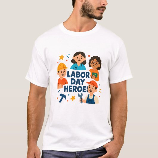 レイバー・デイ・ヒーロー Tシャツ (正面)